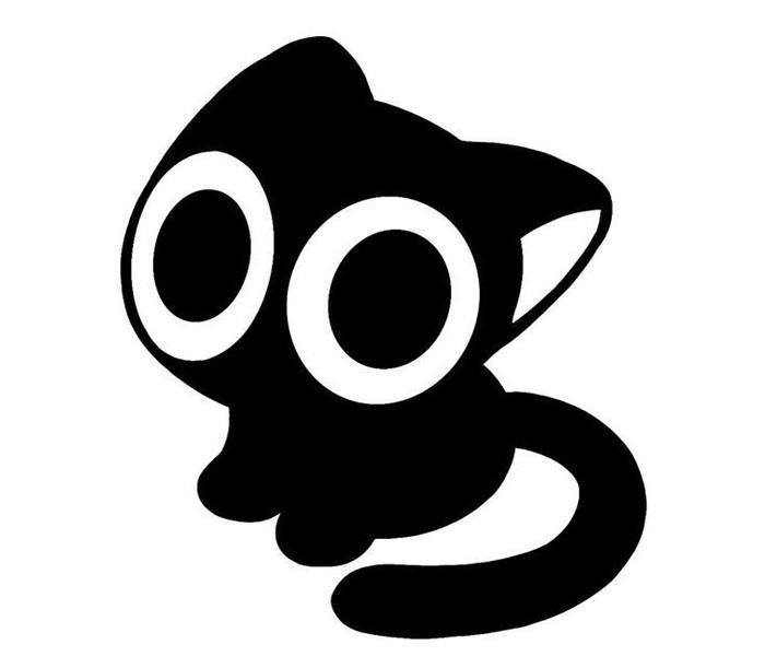 Ảnh mèo mun anime chibi cute