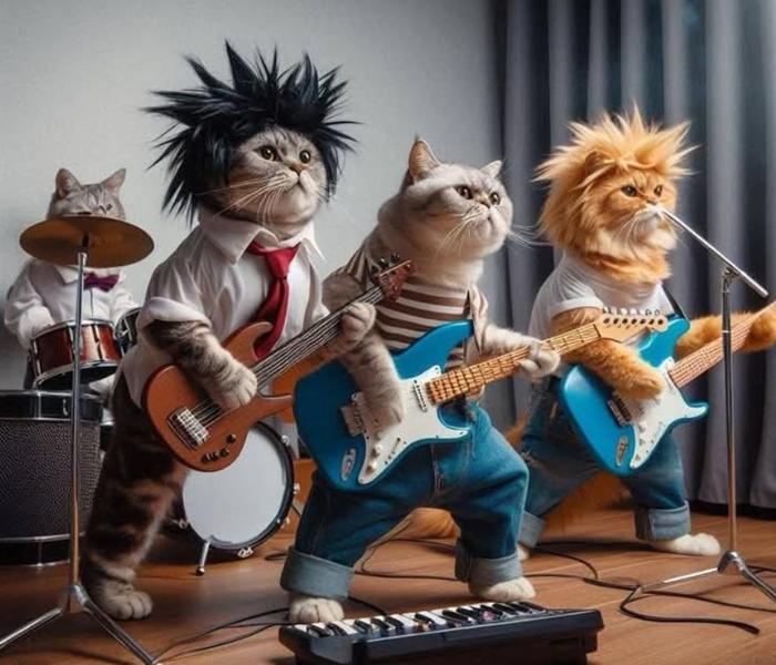 3 chú mèo ngầu 3d cực cool
