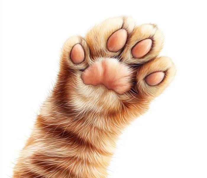 Hình chân mèo cute