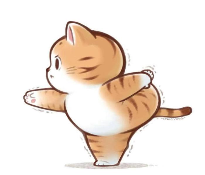 Avatar mèo béo ú chibi cute