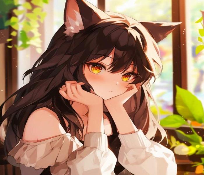 Ảnh mèo simmy anime chibi cute