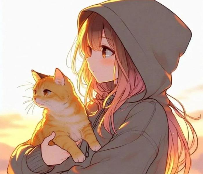 Ảnh mèo simmy anime chibi cute