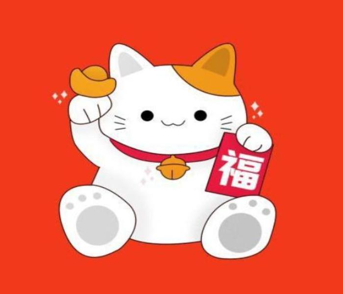 Hình chibi mèo thần tài