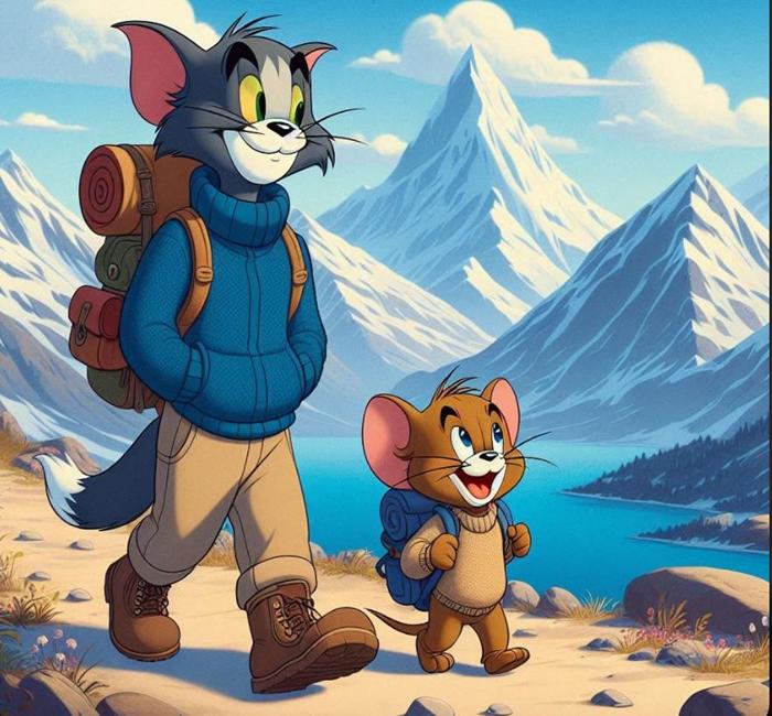 Ảnh mèo Tom và Jerry chất ngầu