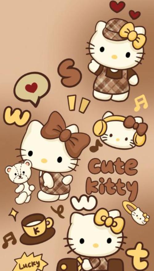 Hình nền mèo hoạt hình nổi tiếng cute 